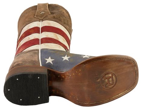 Roper American Flag Cowboy Boots Square Toe Sheplers