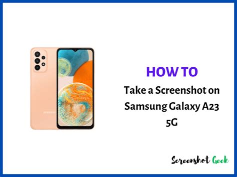 How To Take A Screenshot On Samsung Galaxy A23 5G 5 Easy Methods