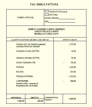 Fattura Ristrutturazione Edilizia Fac Simile Fattura Detrazione