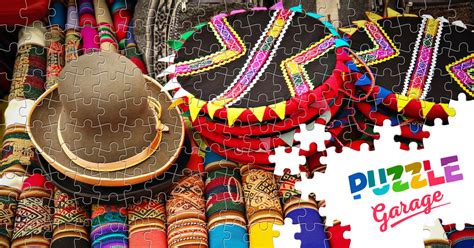 Colorful fabrics in Peru Jigsaw Puzzle (Countries, Peru) | Puzzle Garage