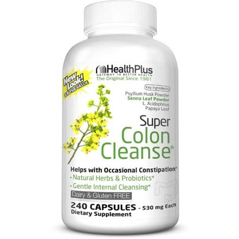 Health Plus Super Colon Cleanse Capsules 240 Ea