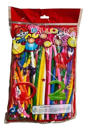 Bolsa Globos Salchicha Piezas Fiesta Boda Figuras Mercadolibre