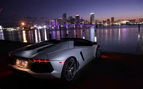 Wallpaper Lamborghini Aventador Sports Car Michigan Miami Performance Car Lamborghini