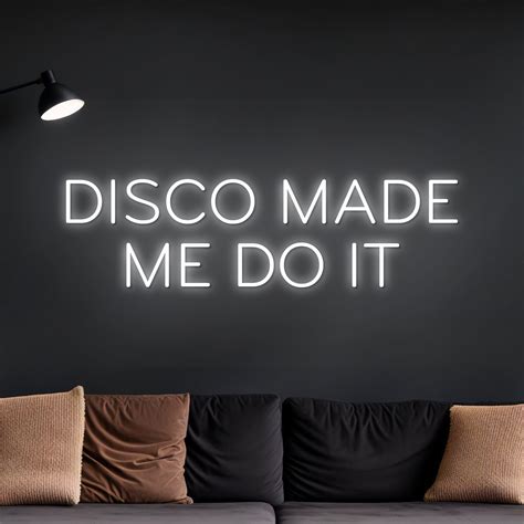 Handmadetneonsign Custom Disco Make Me Do It Neon Sign Custom Disco