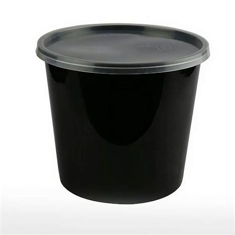 Round Black Plastic Food Container Capacity 500ml At Rs 45piece In Bengaluru