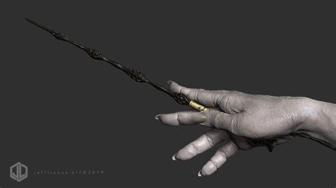 Voldemort Holding Wand