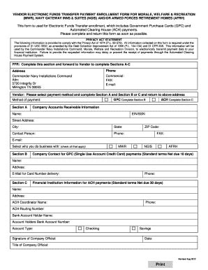 Eft Form Fill And Sign Printable Template Online