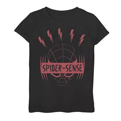 Girls 7 16 Marvel Spider Man Miles Morales Spider Sense Graphic Tee