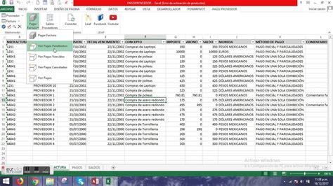 Plantilla Base De Datos Proveedores Excel Image To U