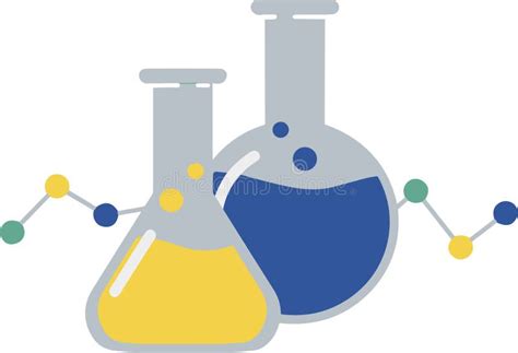 Vector Illustration of Laboratory Test Tubes. Medical Tube. Stock ...