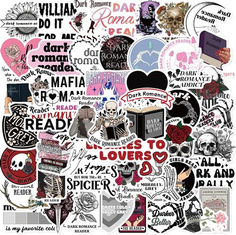 Dark Romance Stickers100 Pcsromance Book Stickers For Kindle Adultbook Lovers