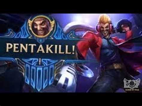 Penta Kill Draven League Of Legend Part Youtube