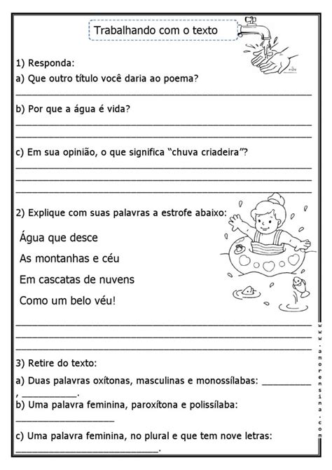 Gua Vida De Mar O Dia Mundial Da Gua Texto E Interpreta O