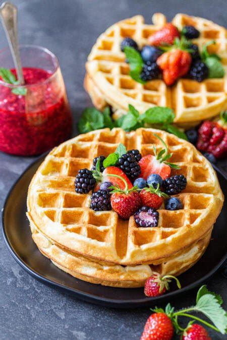 The Easiest Liege Belgian Waffles Video Momsdish