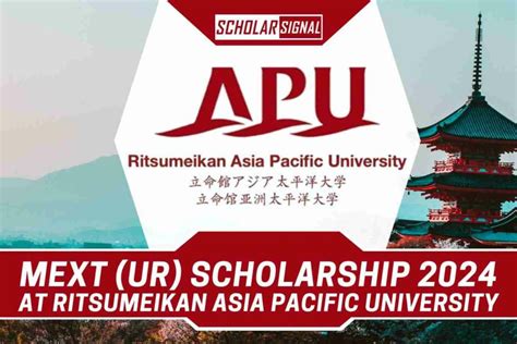 Mext University Recommendation Scholarship At Ritsumeikan Asia