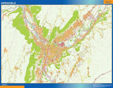 Mappa Grenoble Francia Mappe Mondo Netmaps