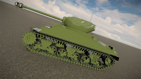 M4 Sherman Tank - 3D Model by AlphaGroup