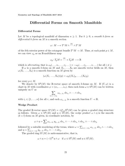 introduction  differential forms  smooth manifolds