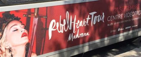 Pub Pour Le Rebel Heart Tour Qu Bec Madonnatribe France