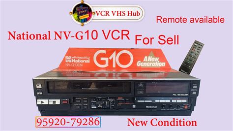 Vcr For Sale National Nv G Remote Available Youtube