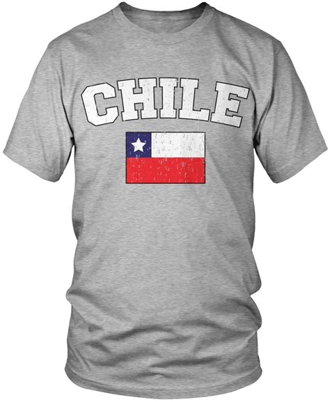 Distressed Bold Chile Country Flag Mens T Shirt Chilean Etsy