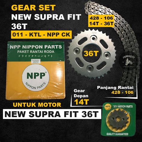 Jual Gear Set Honda Supra Fit New Karisma Pnp Supra Revo Blade Npp