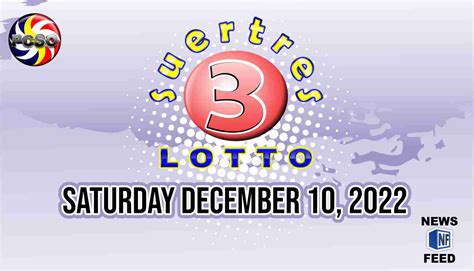 SWERTRES RESULT Saturday December 10 2022 Official PCSO Lotto Results