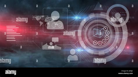 digital computer interface stock photo alamy