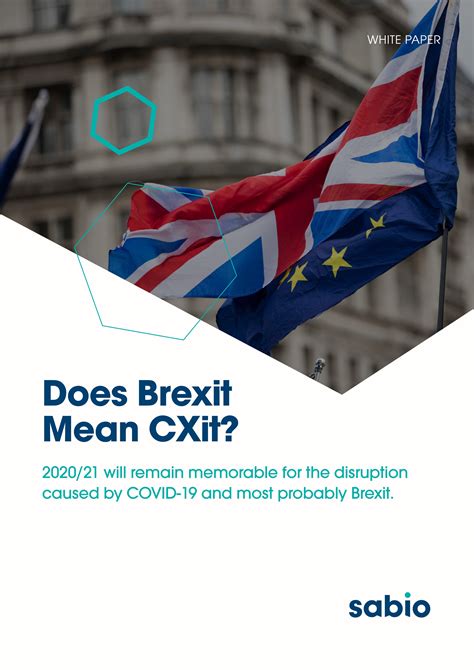 Does Brexit Mean Cxit Sabio