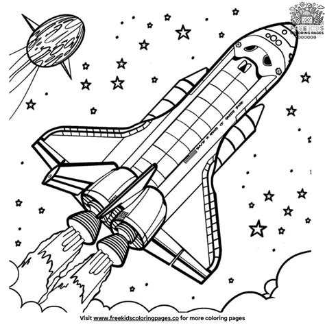 Exciting Nasa Space Shuttle Coloring Pages