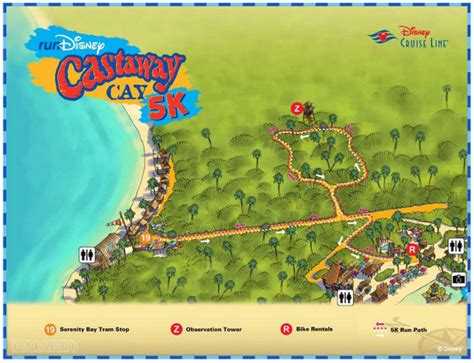 Map Of Castaway Cay - Park Boston Zone Map