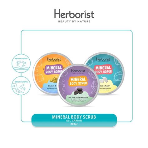 Jual Herborist Mineral Body Scrub 200gr Shopee Indonesia