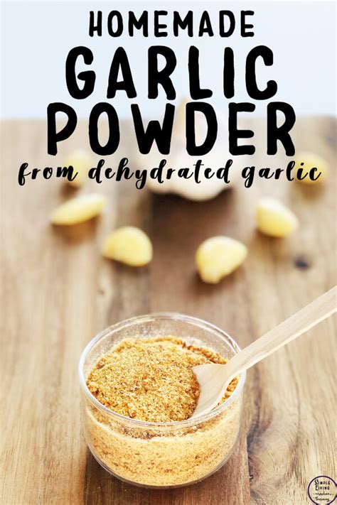 How To Dehydrate Garlic To Make Garlic Powder Simple Living Creative