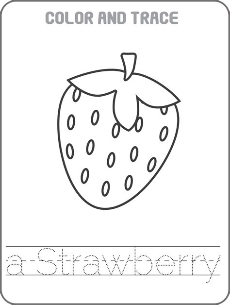 Coloring Pages Fruits Matching Tracing Activities Preschool Education