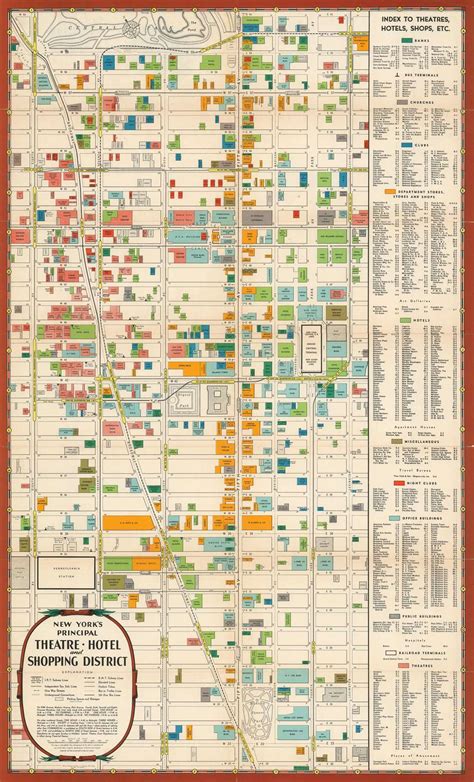 Map Of New York Theater District - Drucie Kimberley