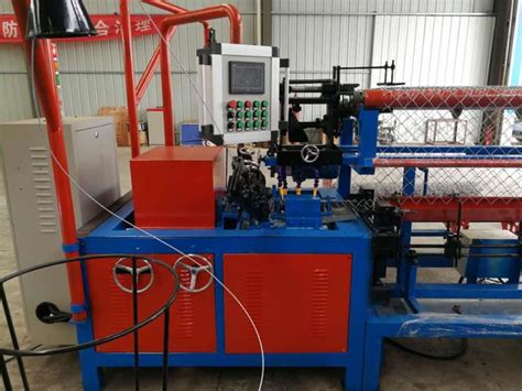 Fully Automatic Chain Link Fence Weaving Machine Double Wire Feeding