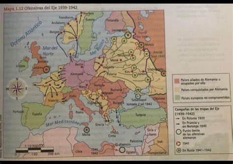 que continente muestra en el mapa cuales fueron los países aliados