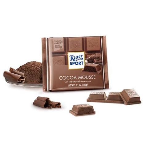 Ritter Sport Milk Chocolate With Cocoa Mousse Yummygift