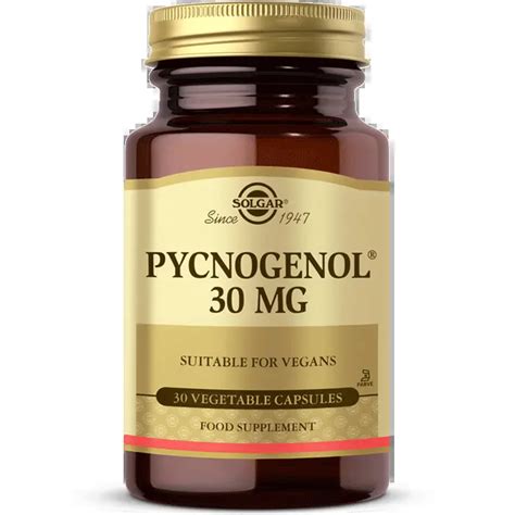 Pycnogenol Mg Zel Takviyeler Solgar Vitamin