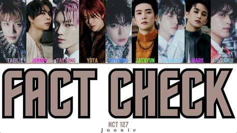 Nct 127 Fact Check 불가사의； 不可思議 Lyrics Color Coded Lyrics Hanrom