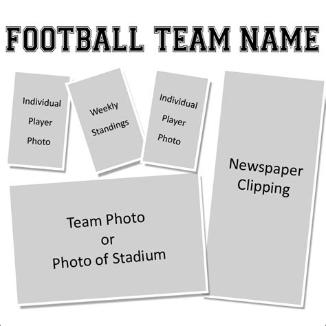 Creating A Pro Football Team Scrapbook Scrappin Sports Stuff