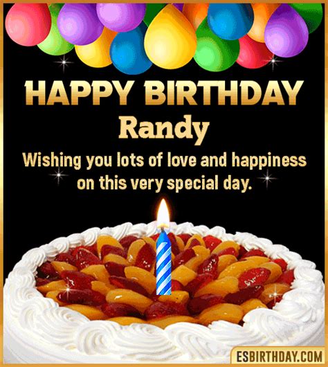 Happy Birthday Randy  🎂 Images Animated Wishes【28 S】