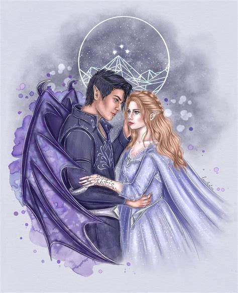 Lauilustra® Lauilustra Posted On Instagram “🌌feyre And Rhysand🥀 Pues Hoy Os Traigo Este