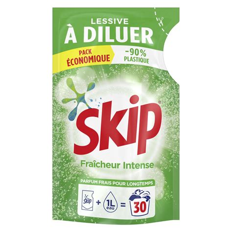 Skip Lessive Diluer Fra Cheur Intense Lavages L Pas Cher Auchan Fr