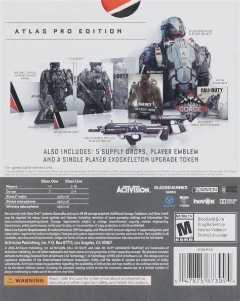 Call Of Duty Advanced Warfare Atlas Pro Edition