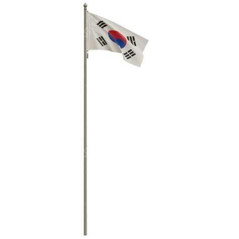 South Korean Flag Pole