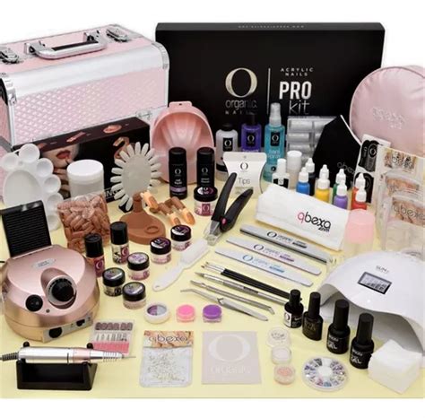 Kit Uñas Qbexa Prokit Organic Nails Neceser Lámpara Pulidora Envío gratis