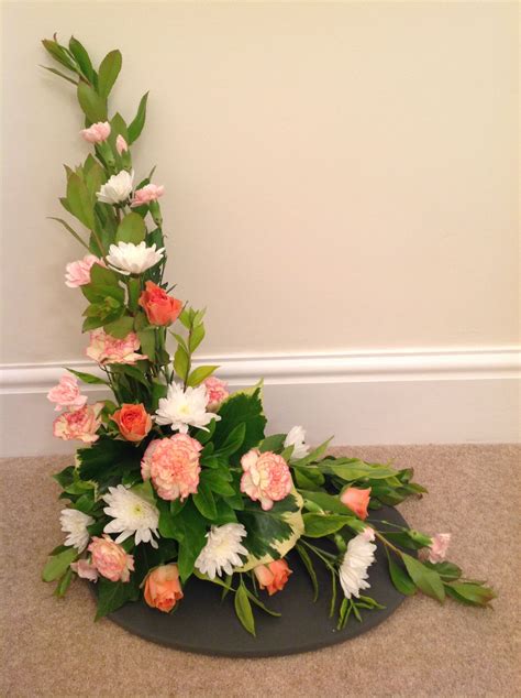 Asymmetrical Triangle or 'L' Shape Flower Arrangement