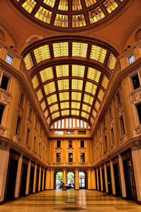 Interior Of Galleria Vittorio Emanuele III In Messina Italy Encircle