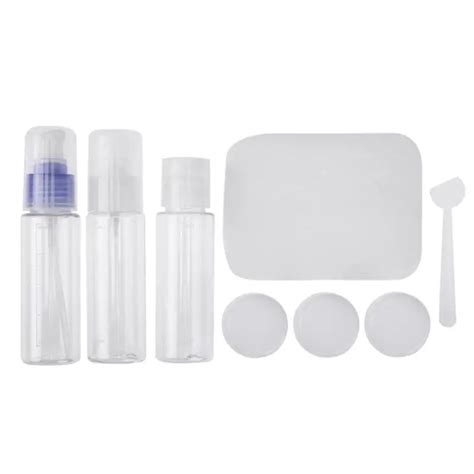 8pcs Travel Refillable Bottles Set Package Cosmetics Bottles Plastic